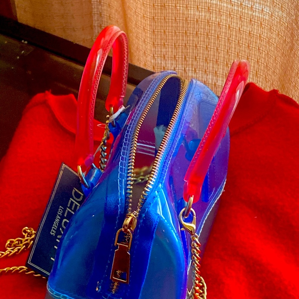 Small multicolored ombre purse
